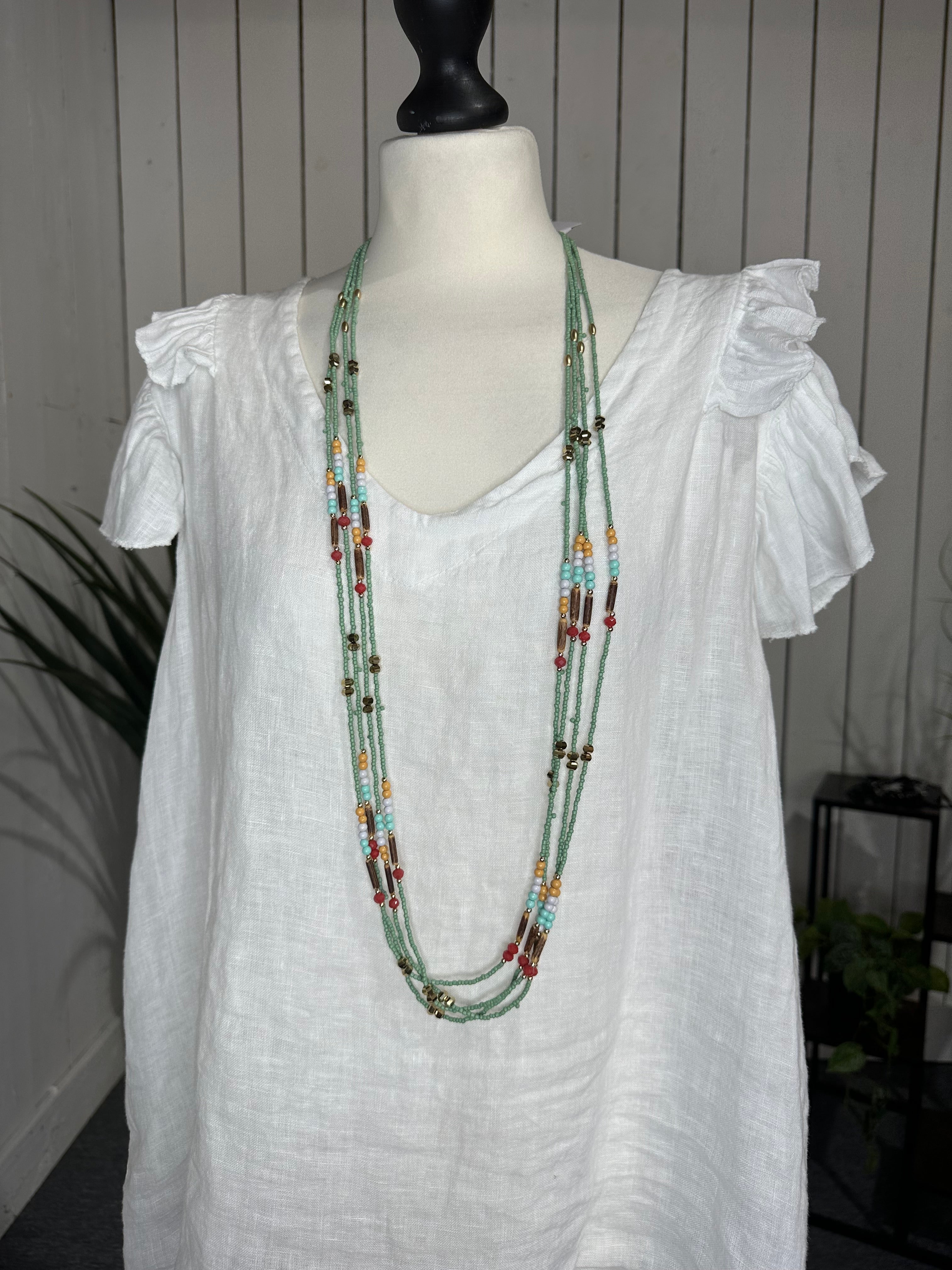 ST Beaded Strand Necklace