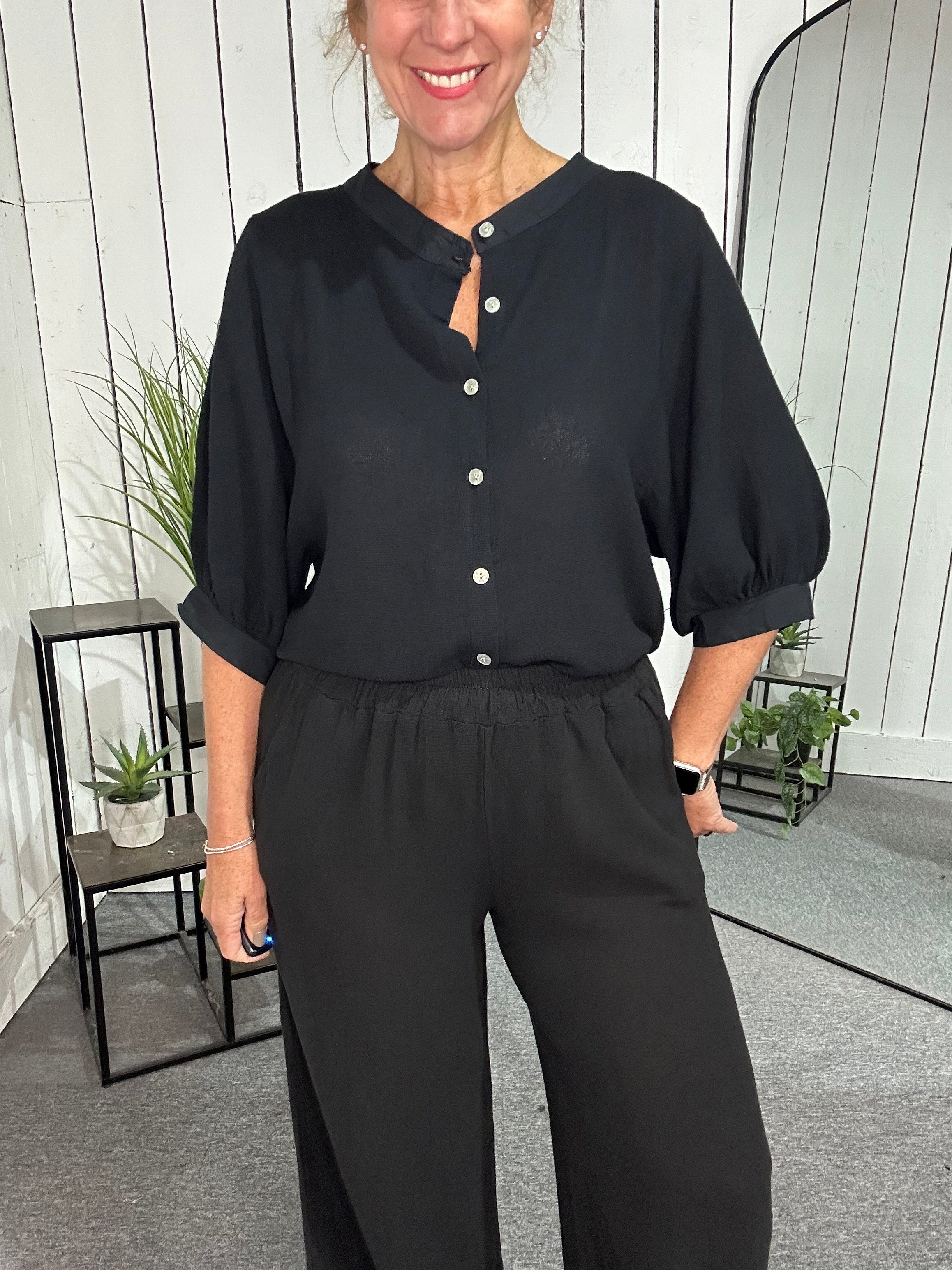 Lanza Puff Sleeve Top