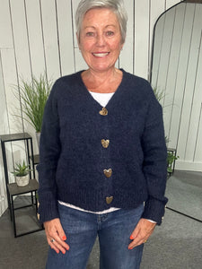 Heart Button Cardigan