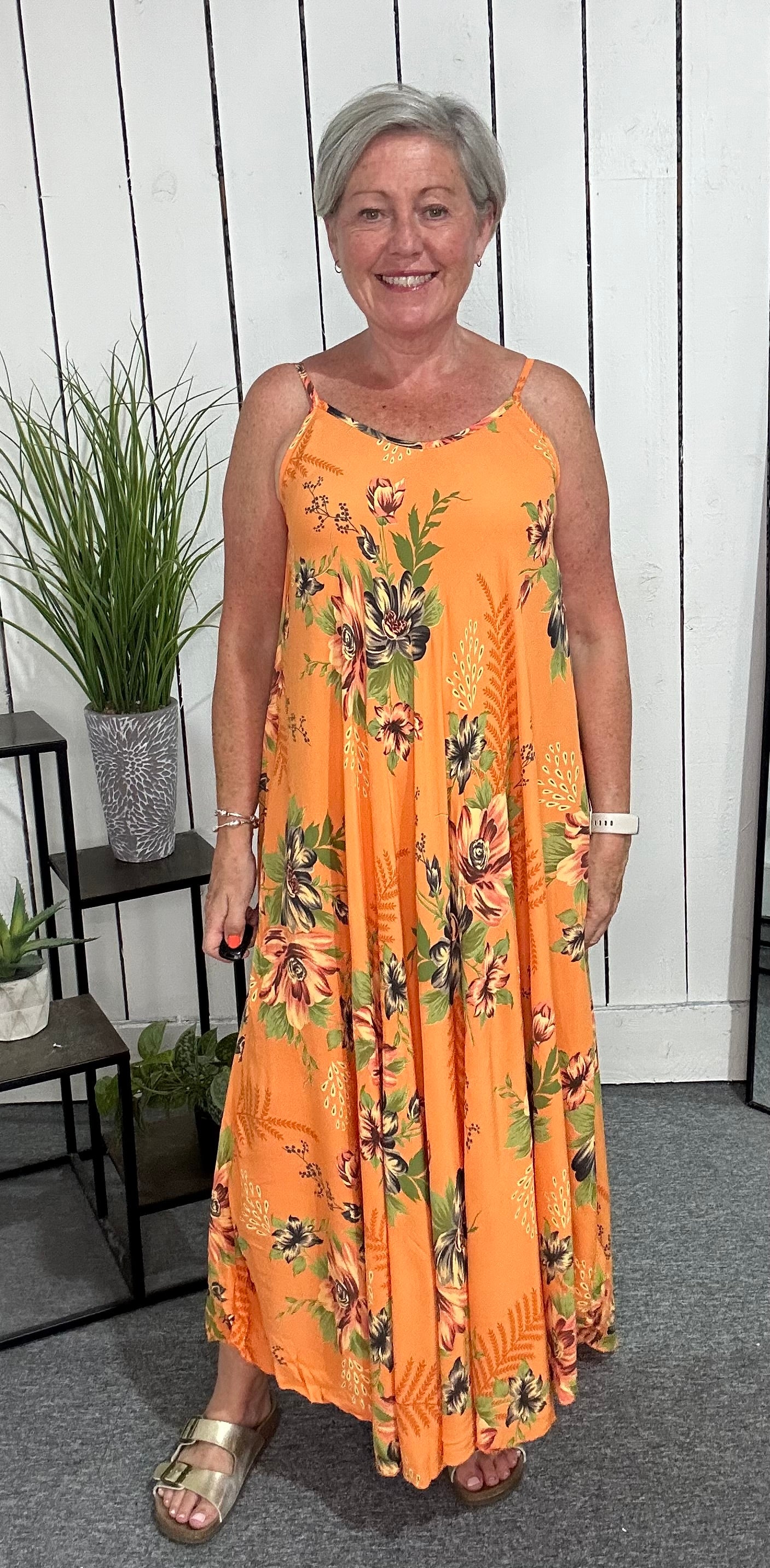 Strappy Floral Dress