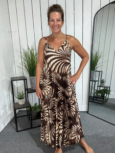 Palm Pleat Dress