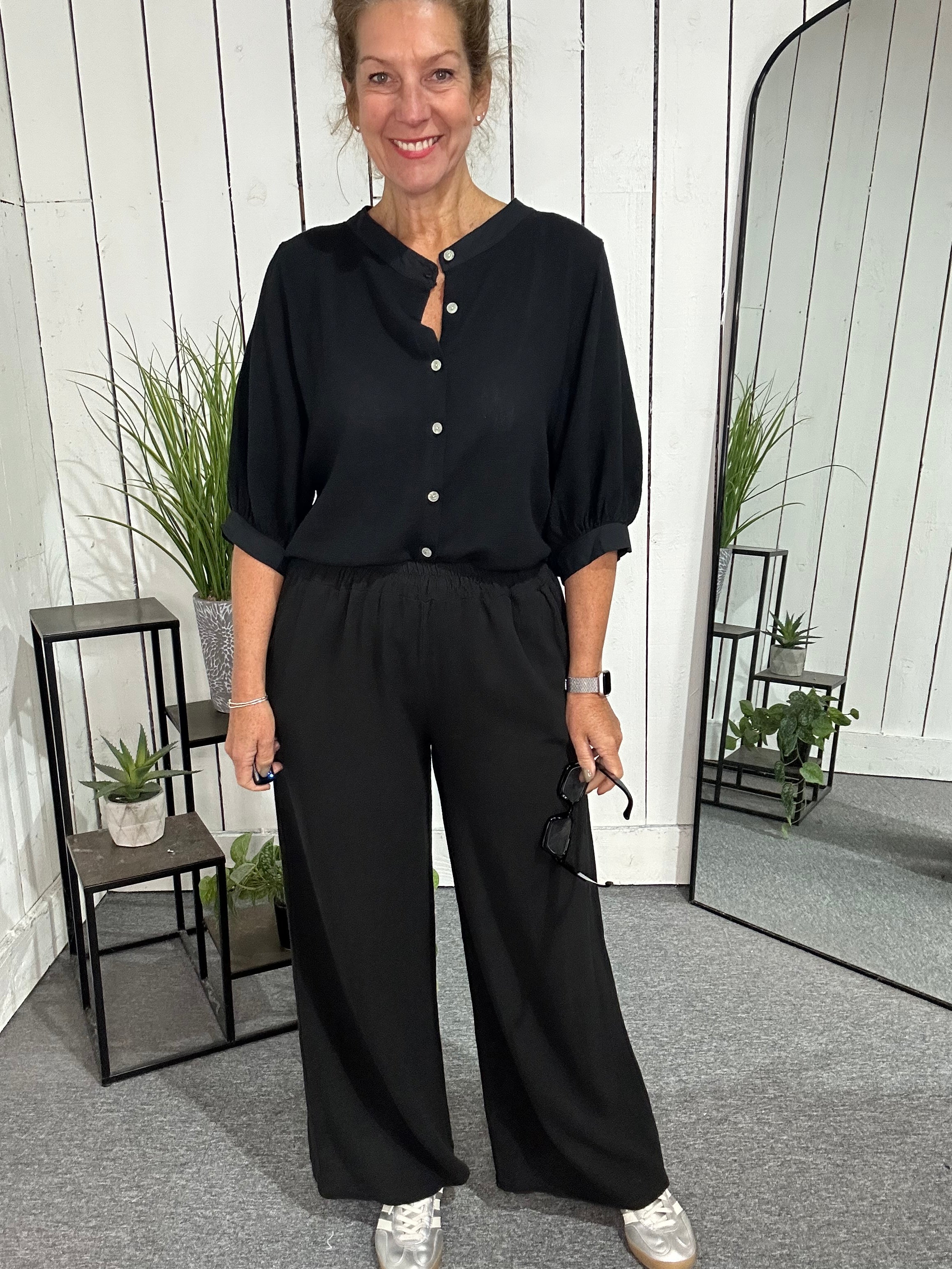 Lanza Wide Leg Trousers
