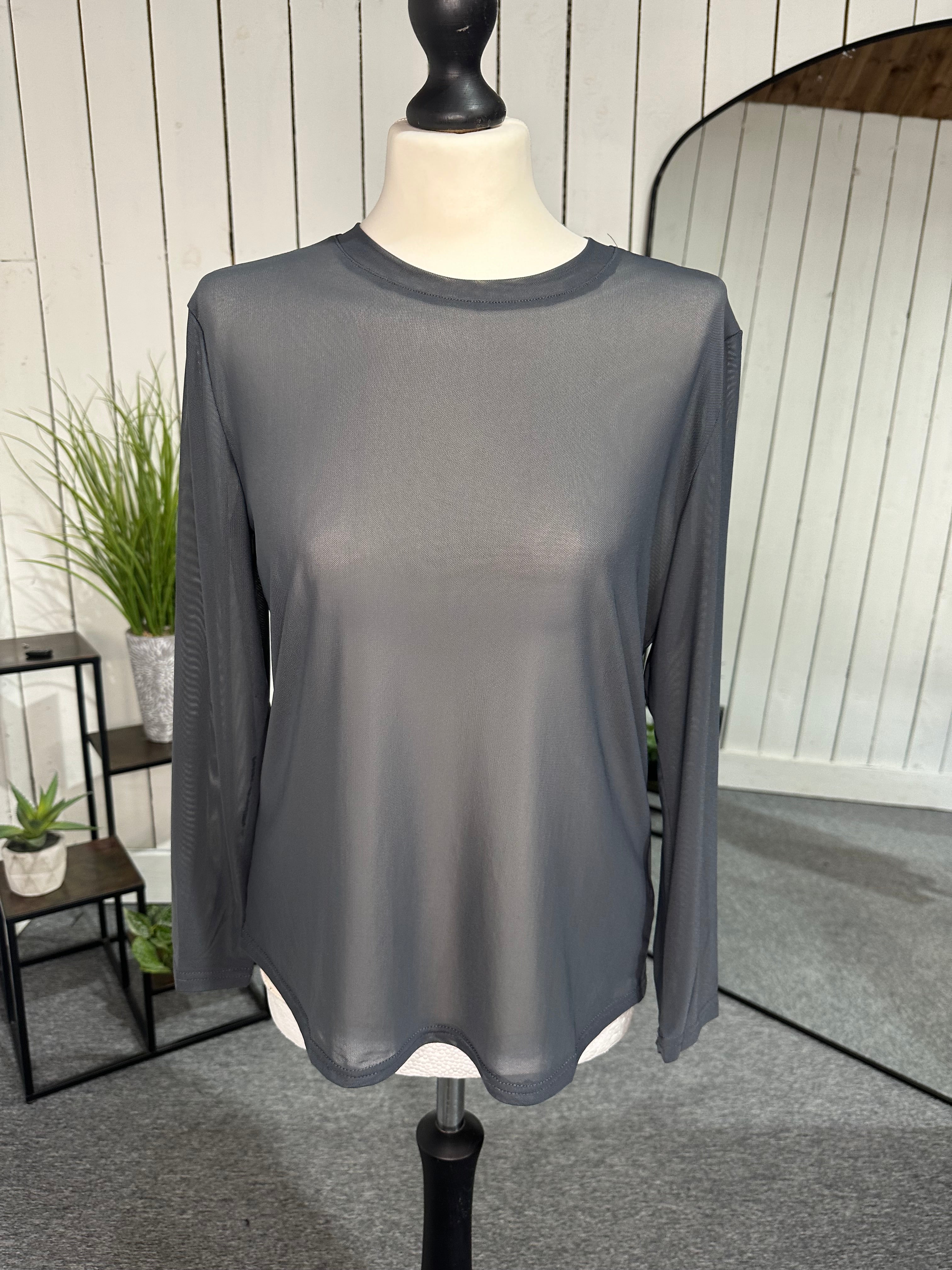 Basic sheer top
