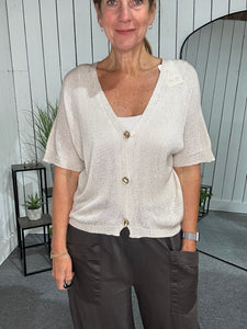 Sat Saver 23/8 Fine Knit Cardigan
