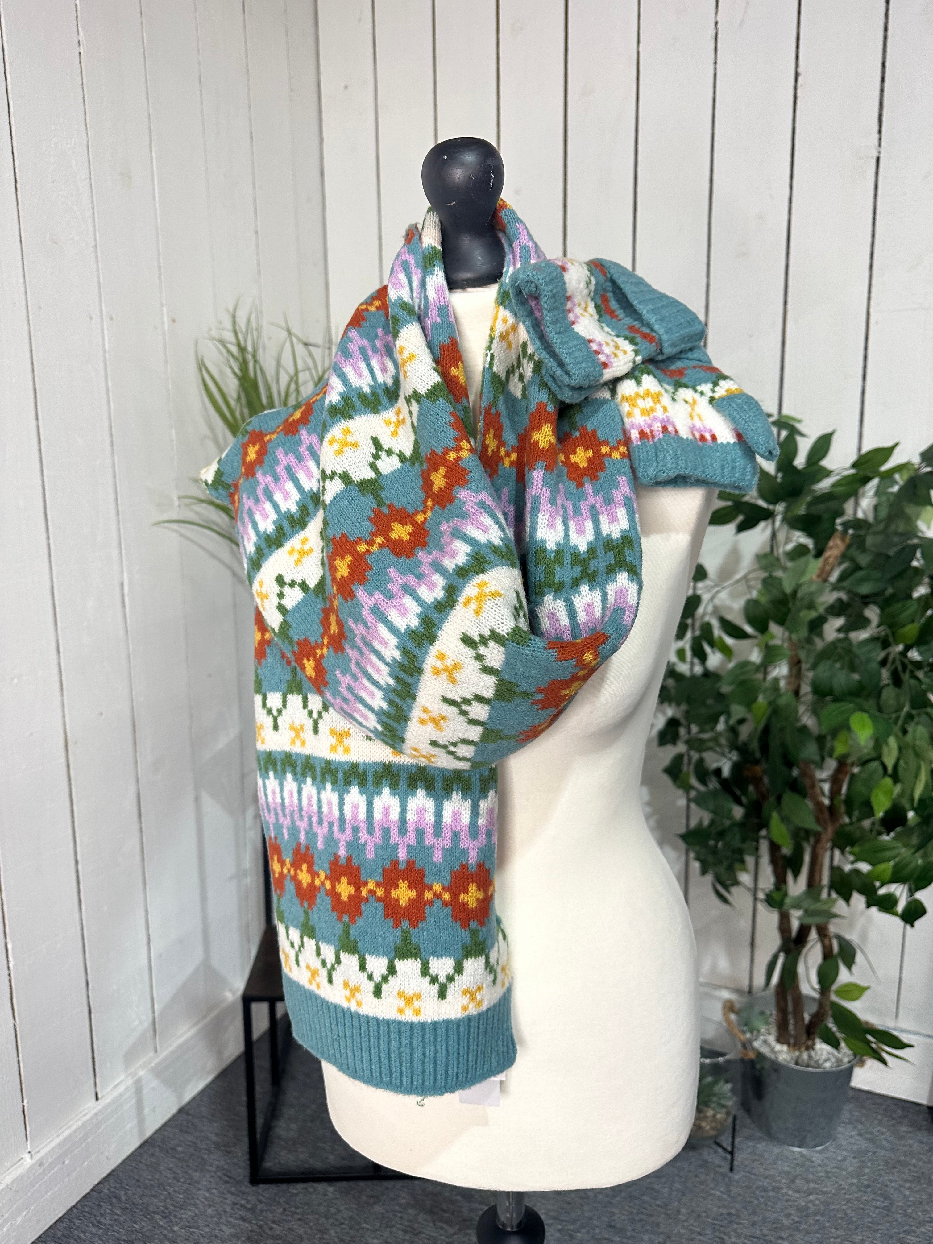 Chunky Scarf & Glove Set