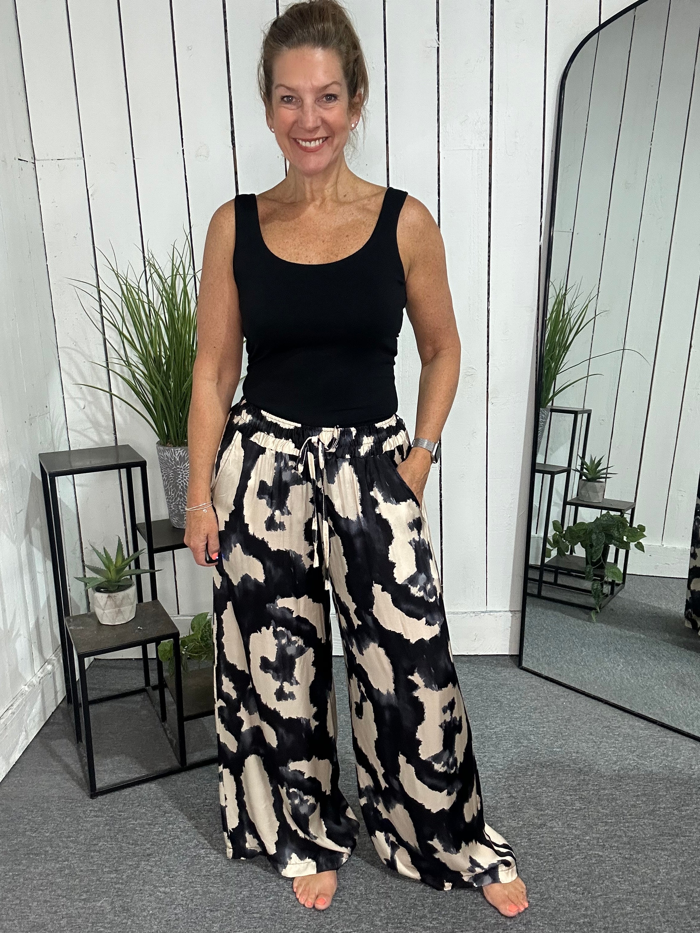 Inky Wide Leg Trousers