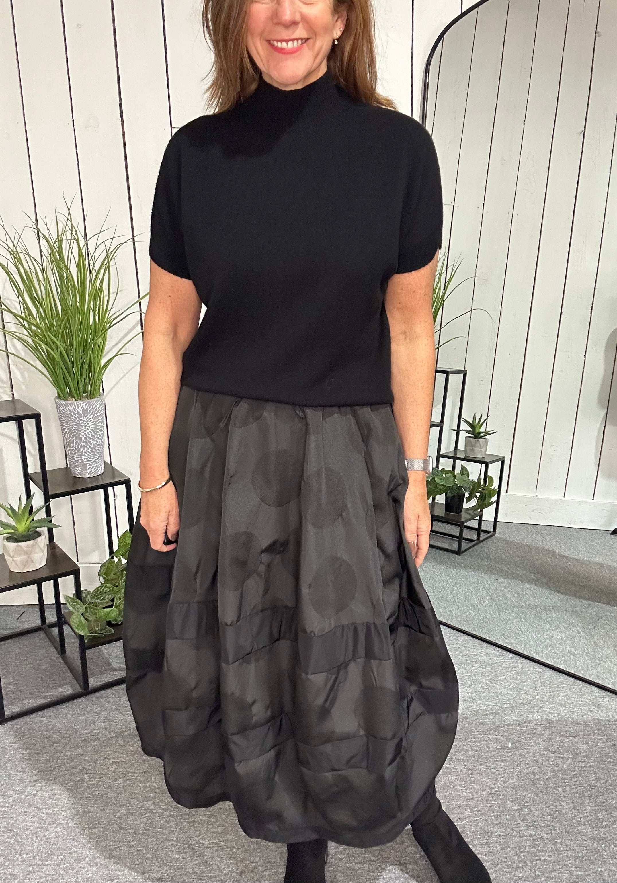 Puff Ball Taffeta Skirt