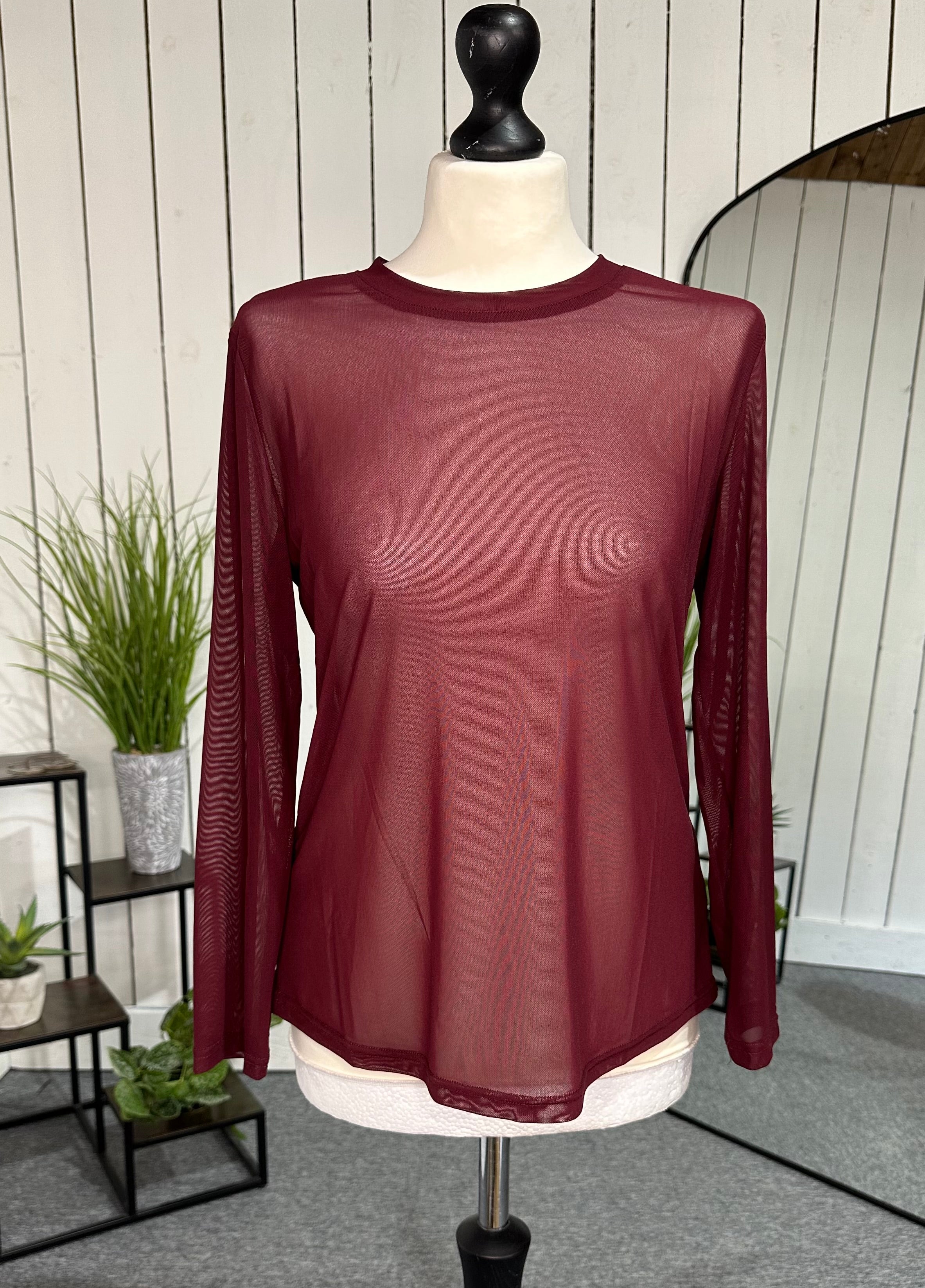 Basic sheer top