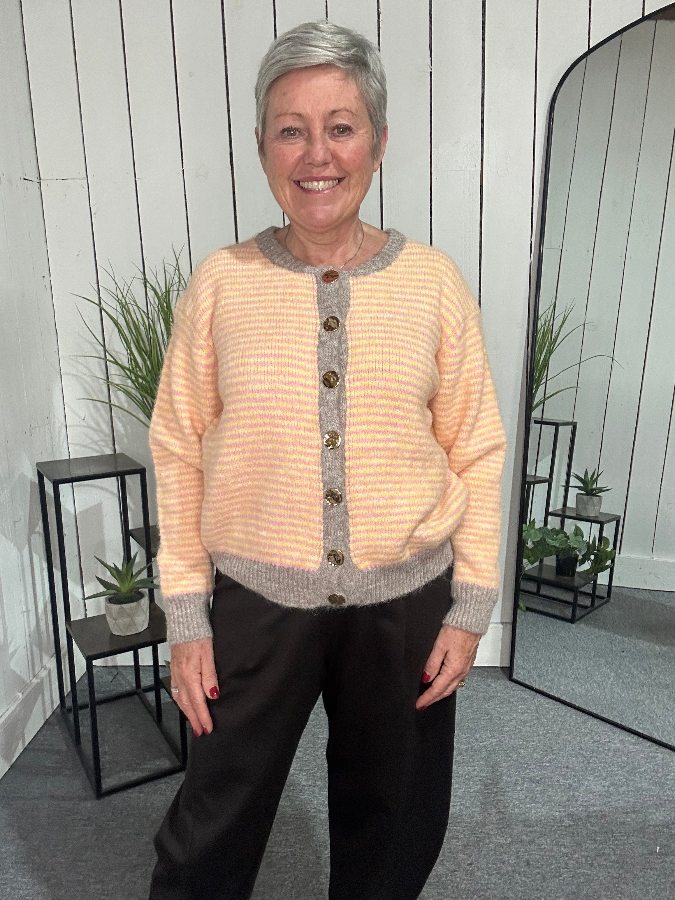 Joel Striped Cardigan