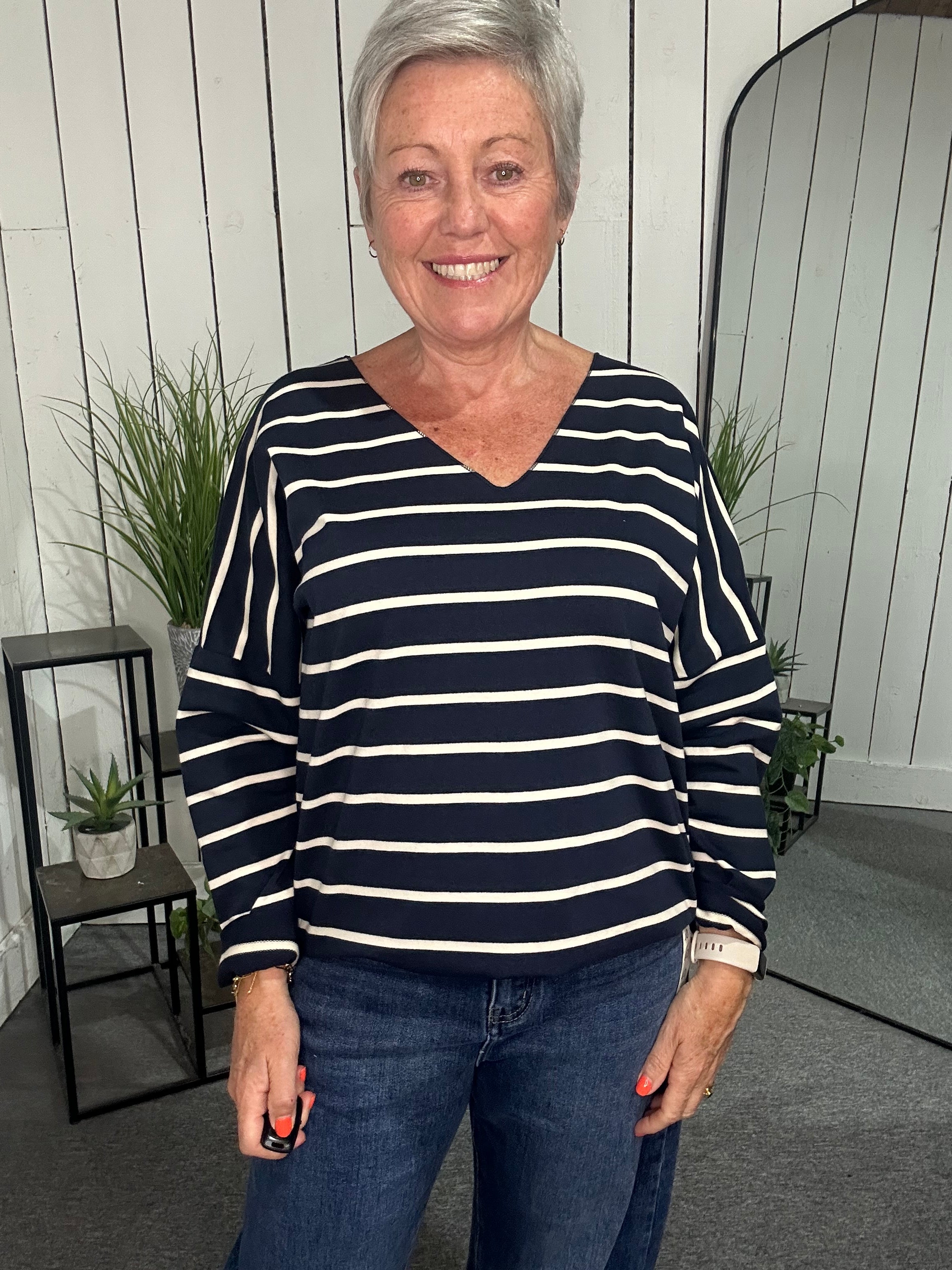 Sat Saver 30/8 Stripe Sweat