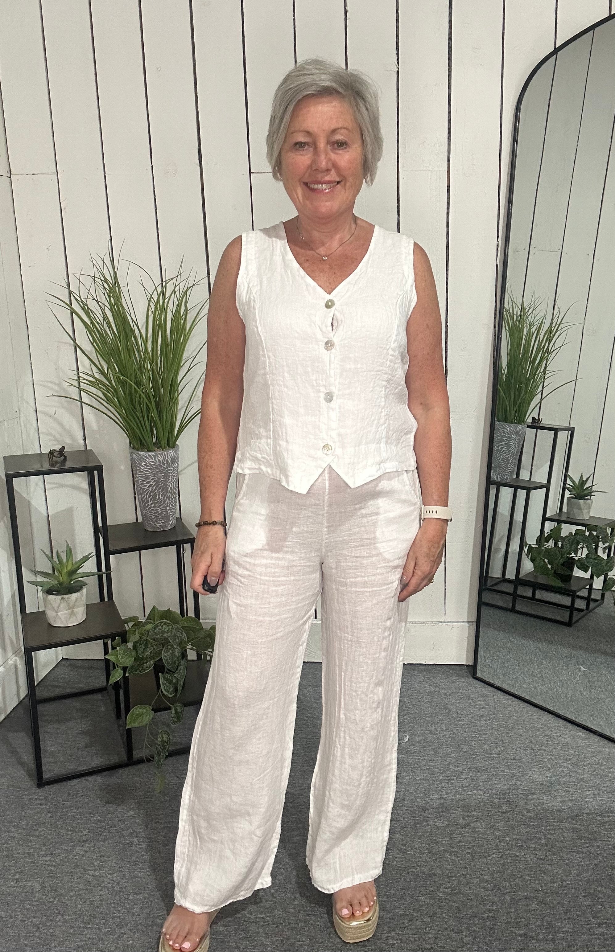 ST Linen Waistcoat