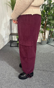 Cargo Needlecord Trousers