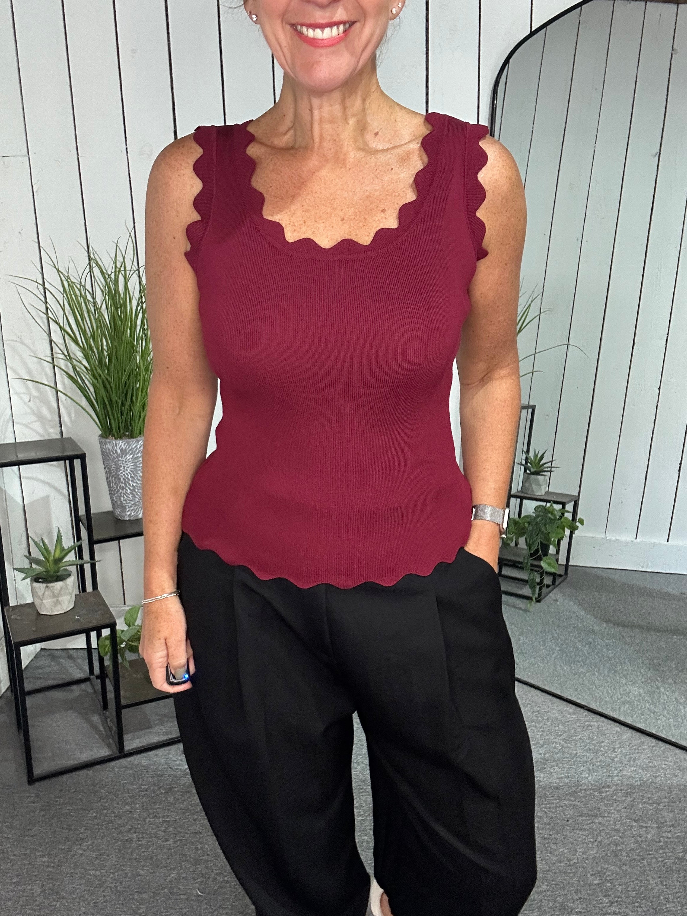 Ciara Scalloped Vest