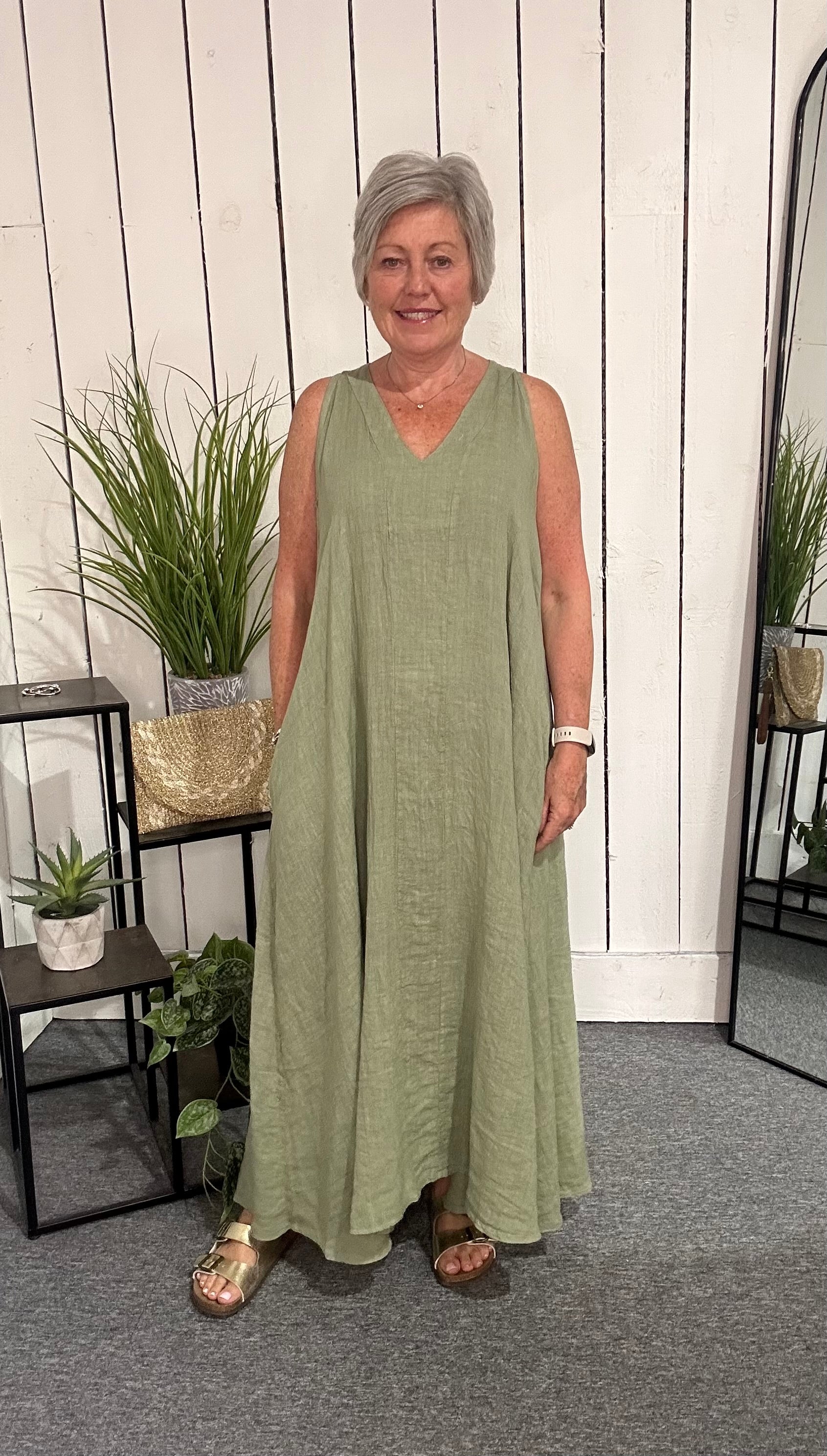 Cadiz V Neck Dress