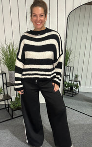 Oversized Striped Knit