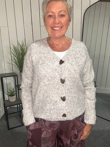 Heart Button Cardigan