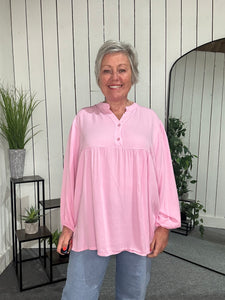 Sat Saver 8/2 Button Smock Blouse