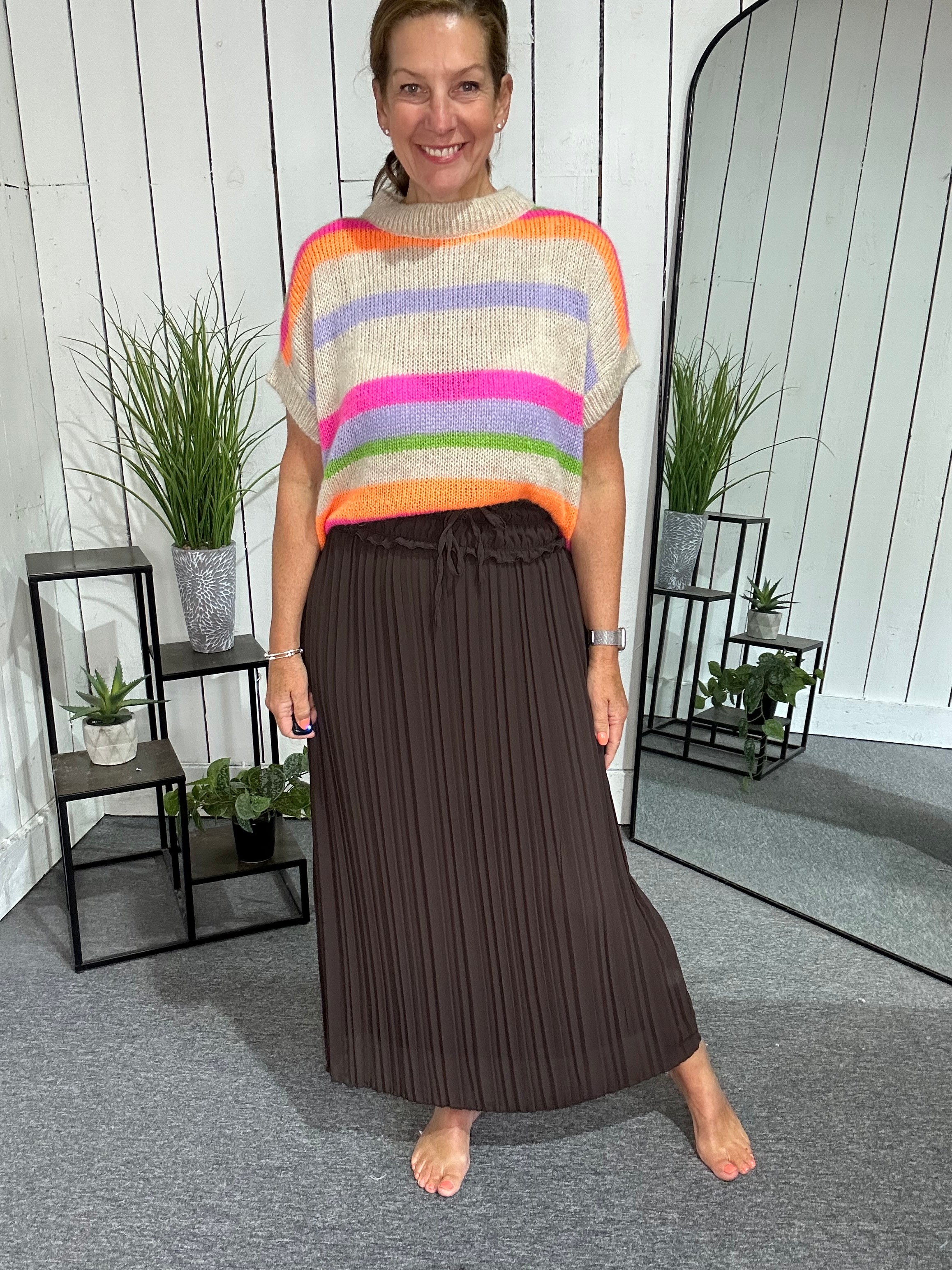 Maxi Pleated Skirt