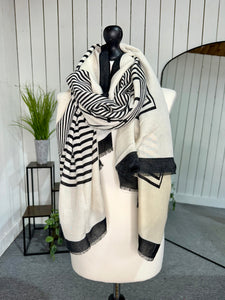 Mono Stripe Scarf