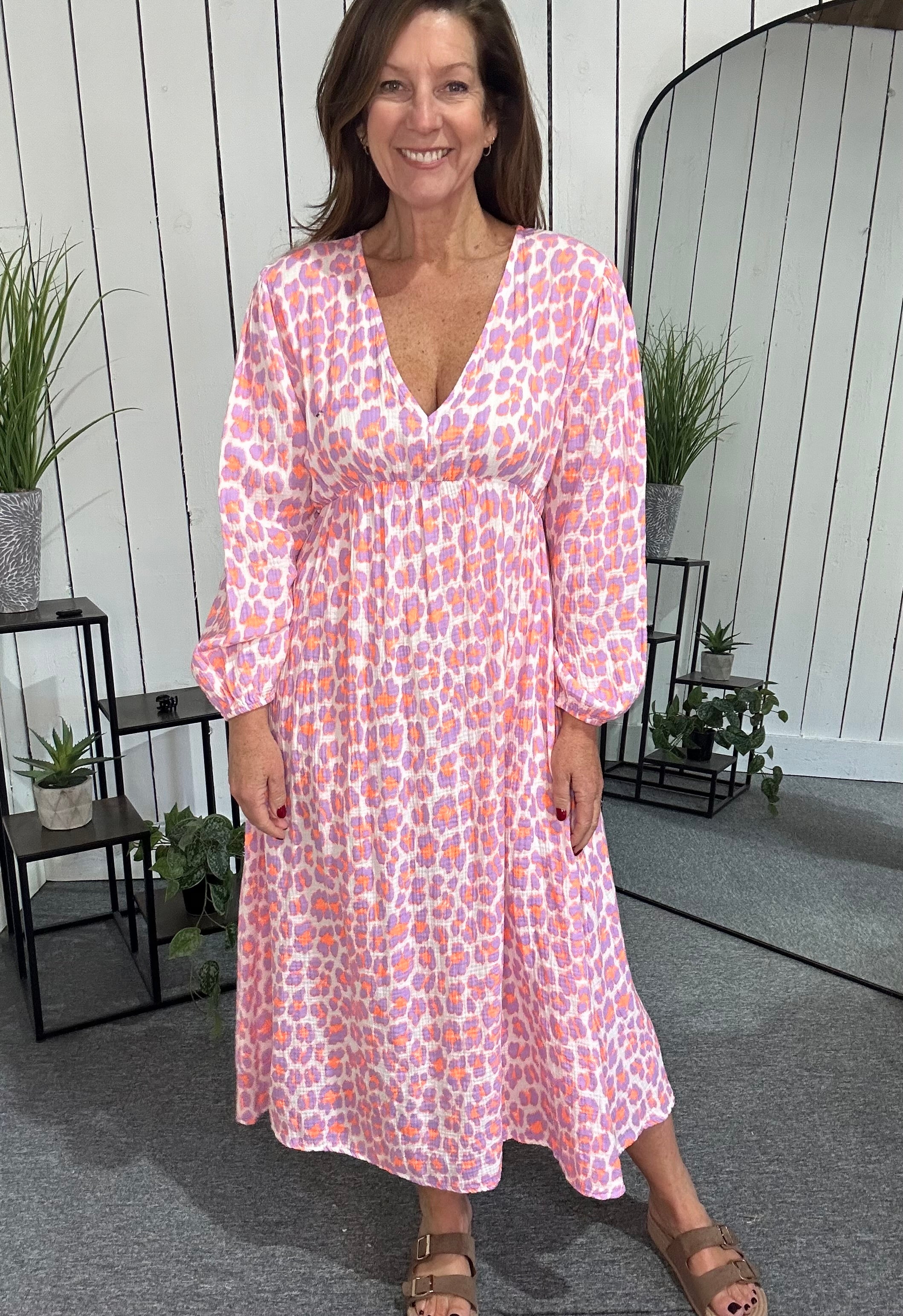 Neon Animal Maxi Dress