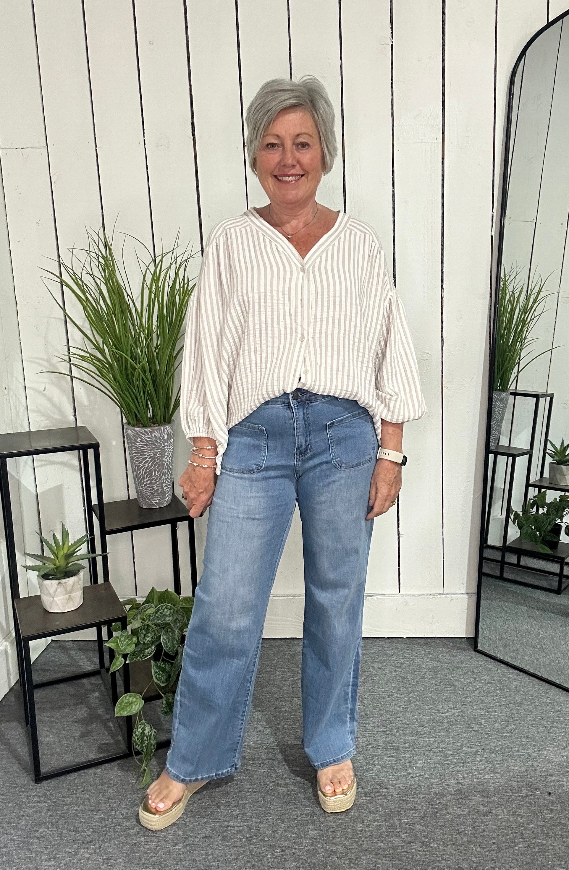Miss Fanny Blue Pocket Jeans