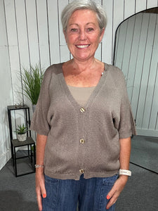 Sat Saver 23/8 Fine Knit Cardigan