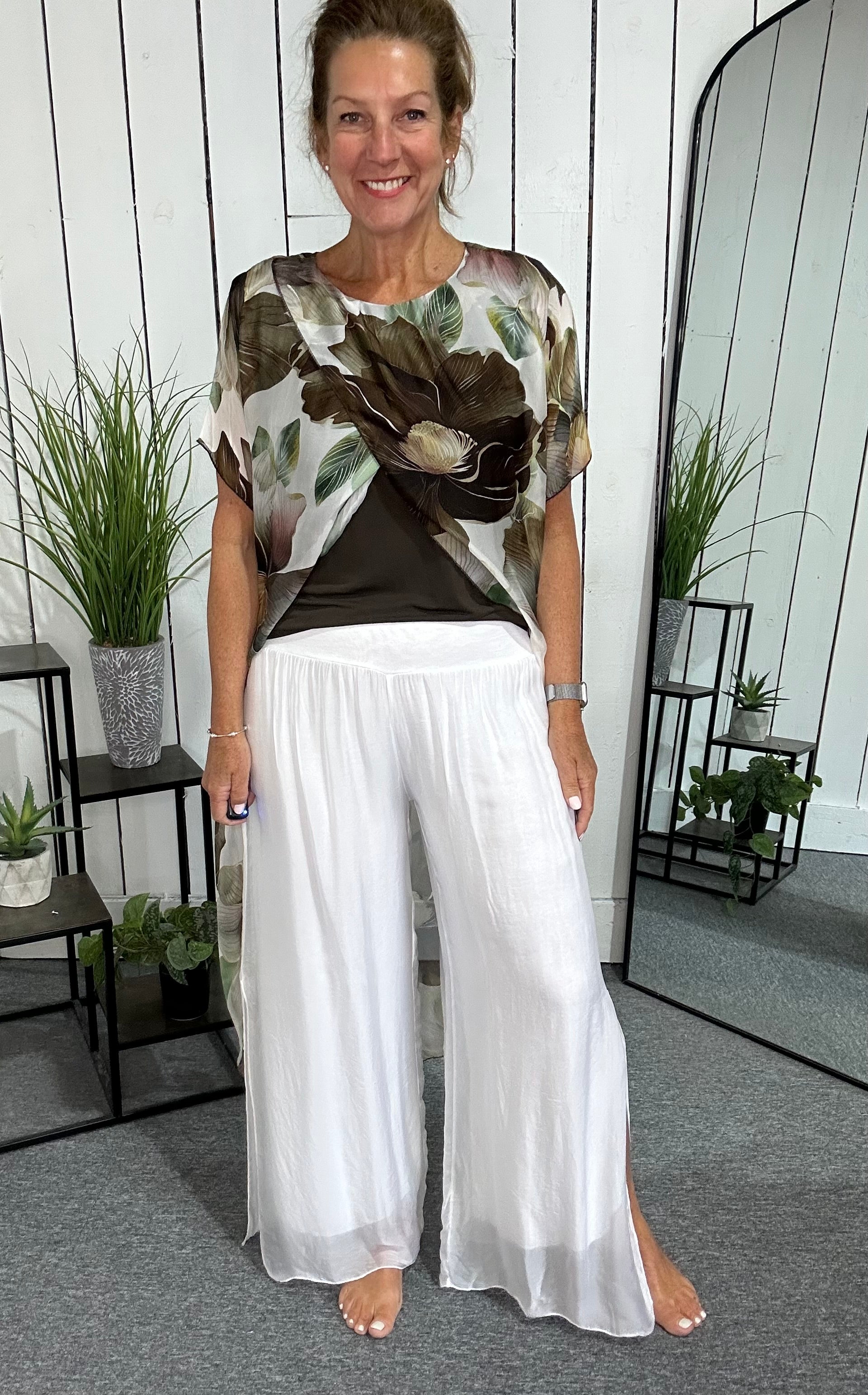 Silky Split Trousers