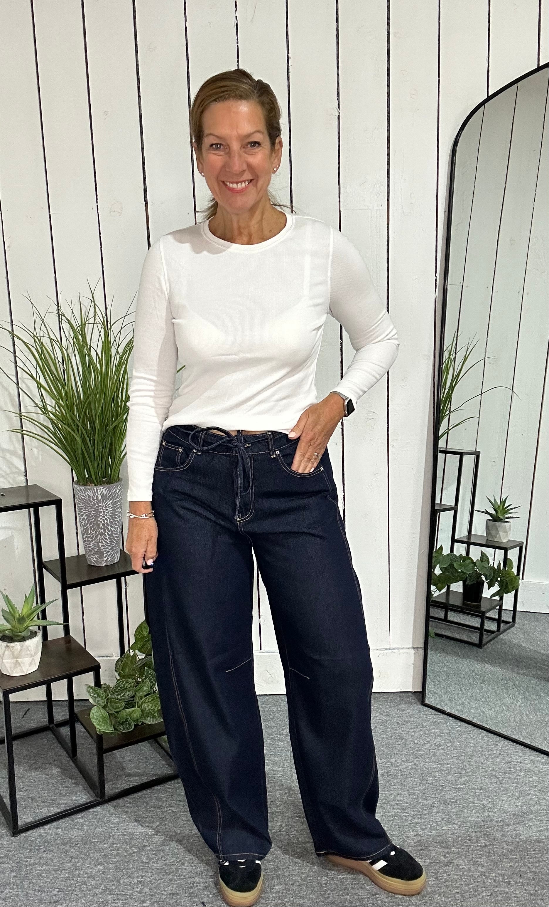 Pieces Barrel Jeans