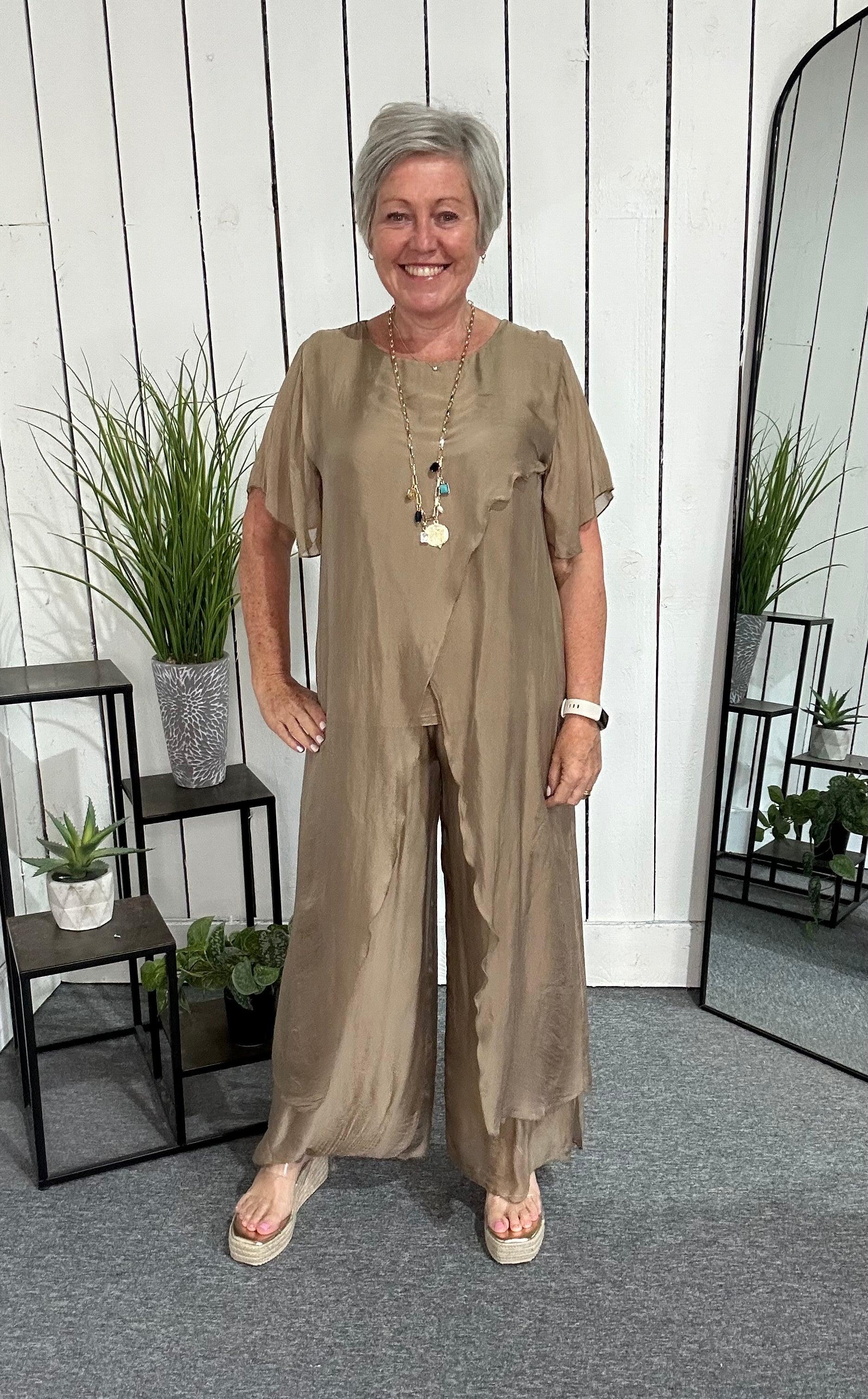 Silky Split Trousers