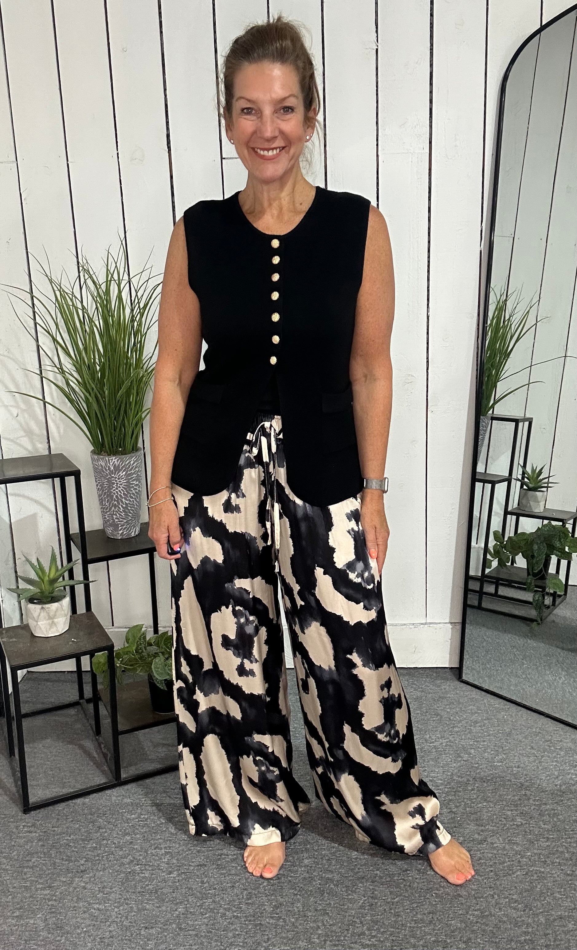 Inky Wide Leg Trousers