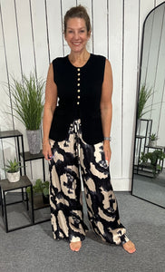 Inky Wide Leg Trousers