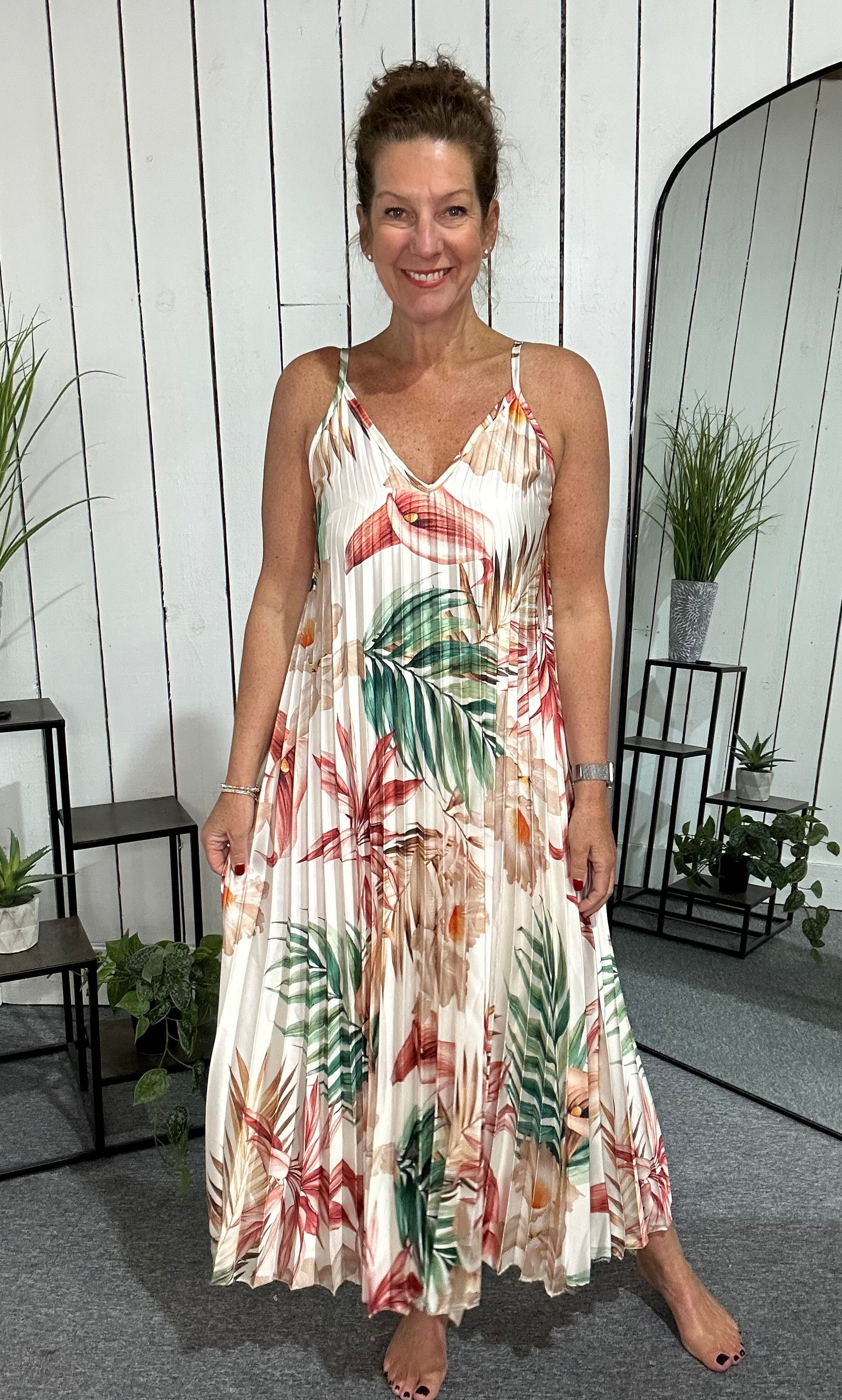 Orient Pleat Dress
