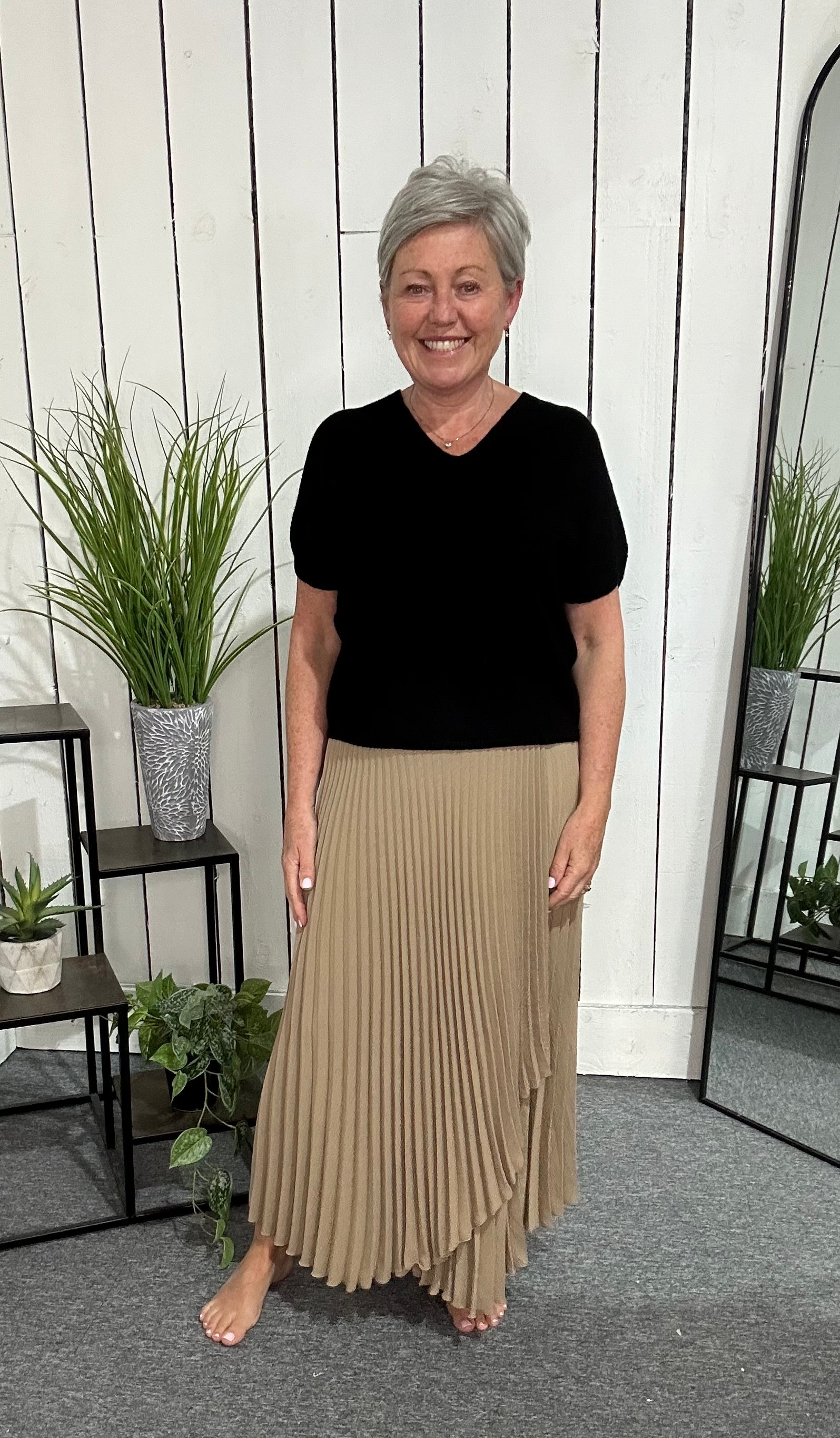 Bunny Pleat Wrap Skirt