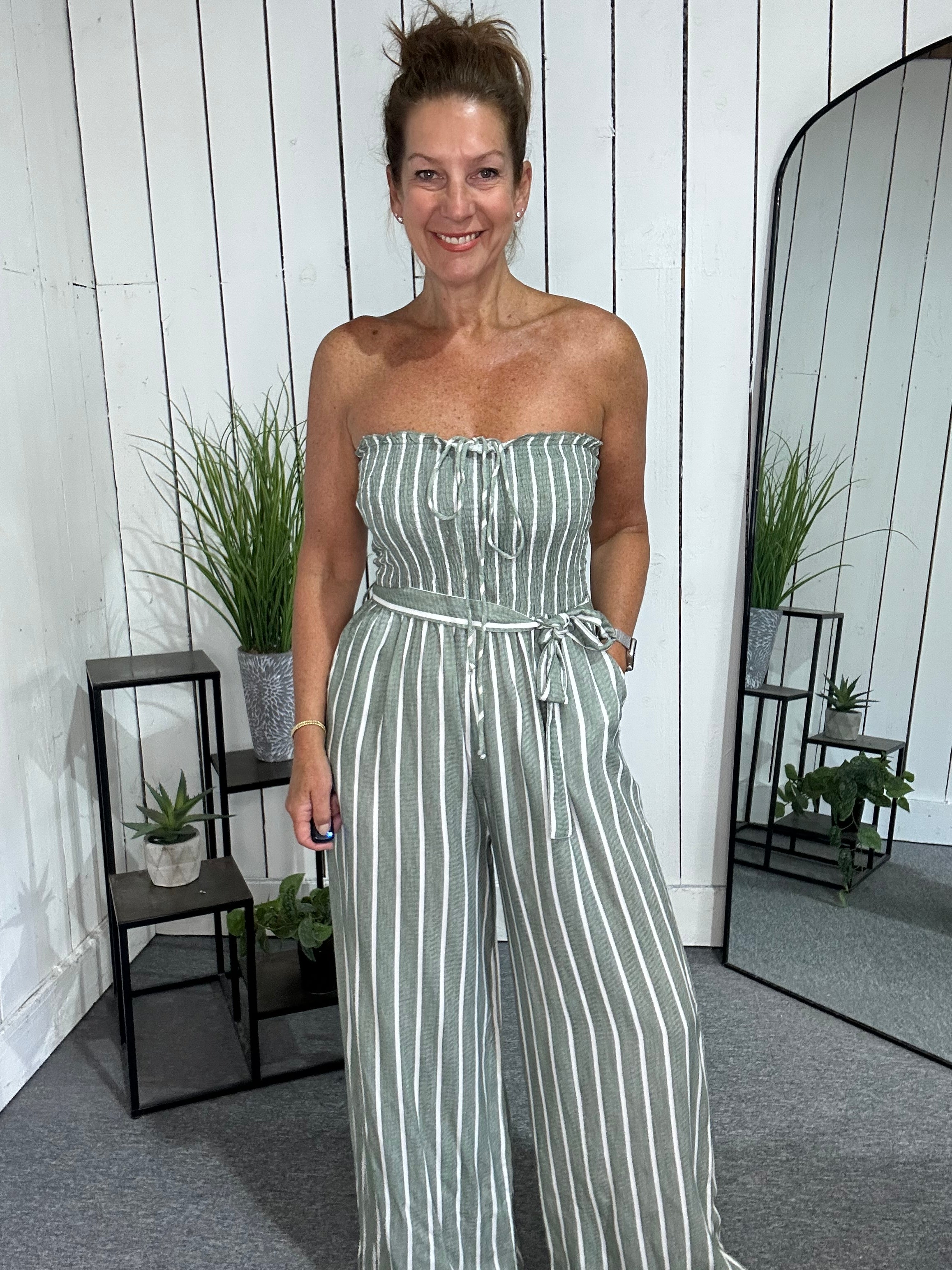 Striped Jumpsuit
