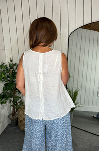 Puro Button Back Top