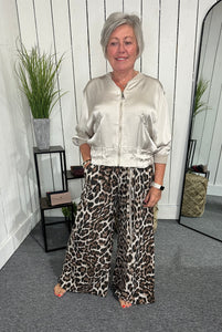 Leopard Palazzo Pants