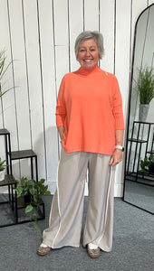 Ribbon Wide Leg Trousers