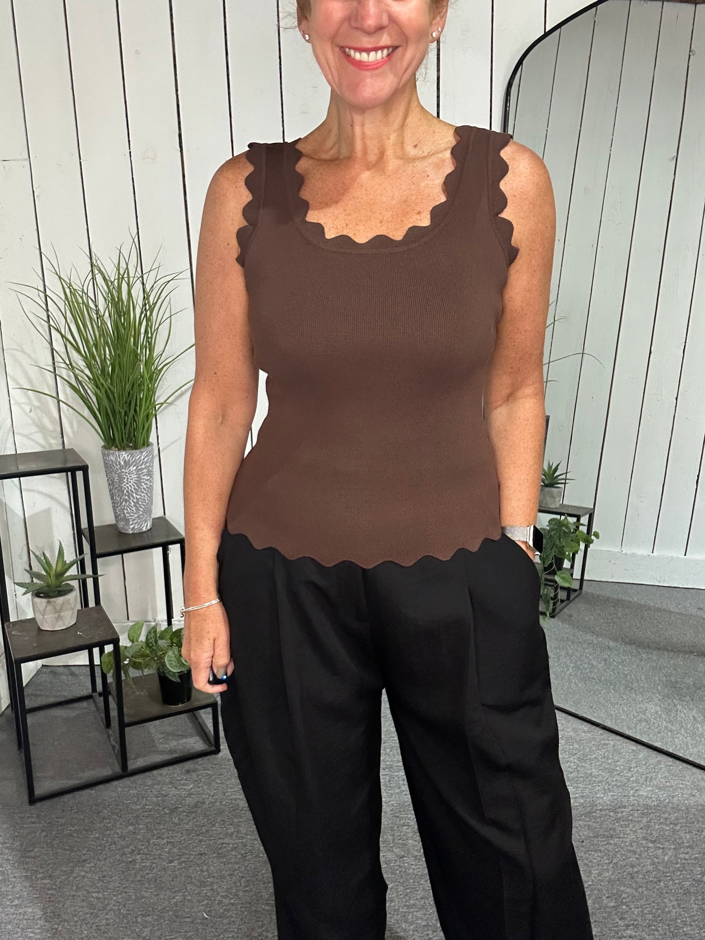 Ciara Scalloped Vest