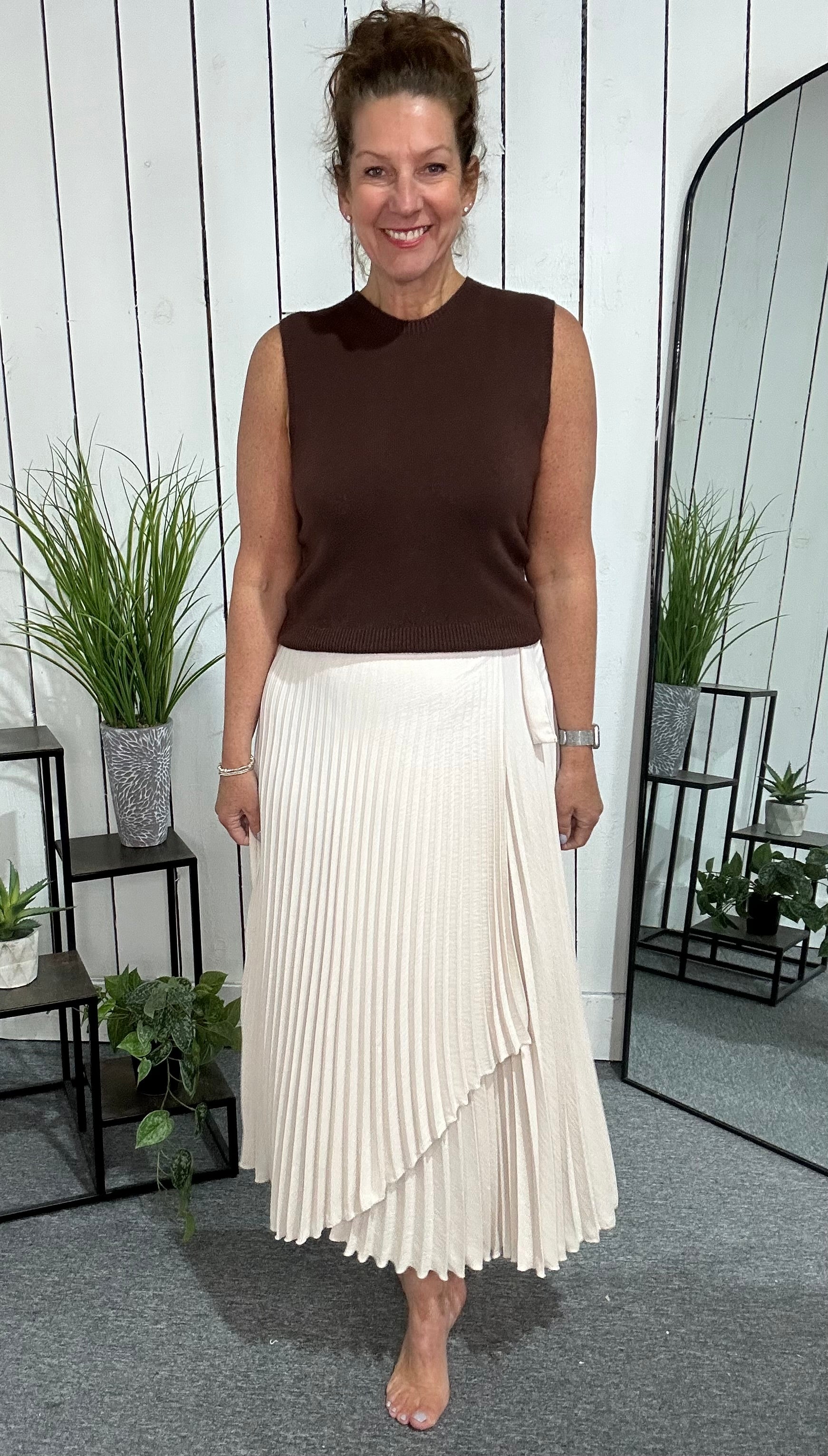 Bunny Pleat Wrap Skirt