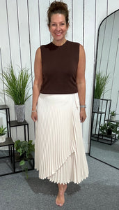 Bunny Pleat Wrap Skirt