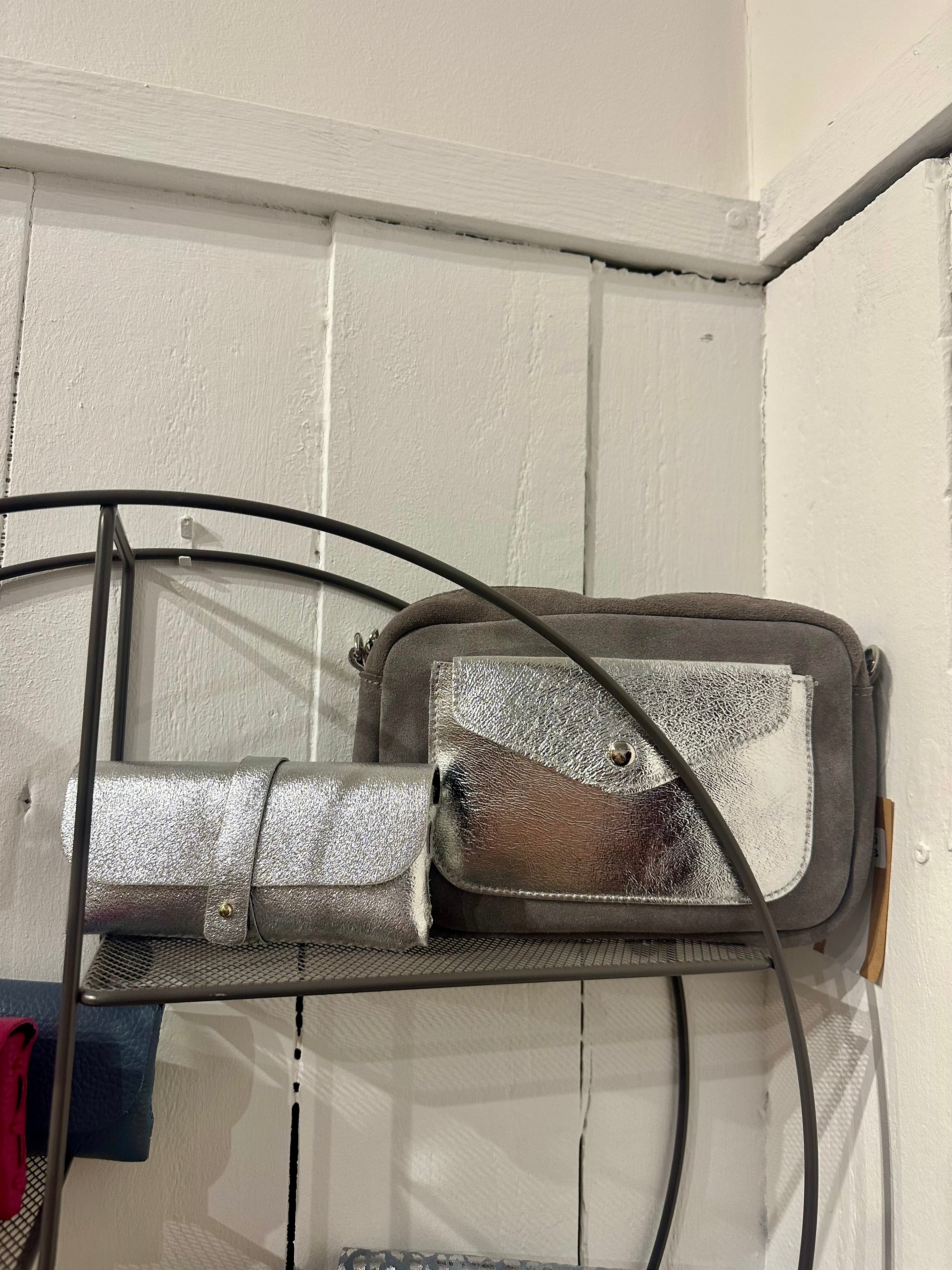 Suede Cross Body Bag