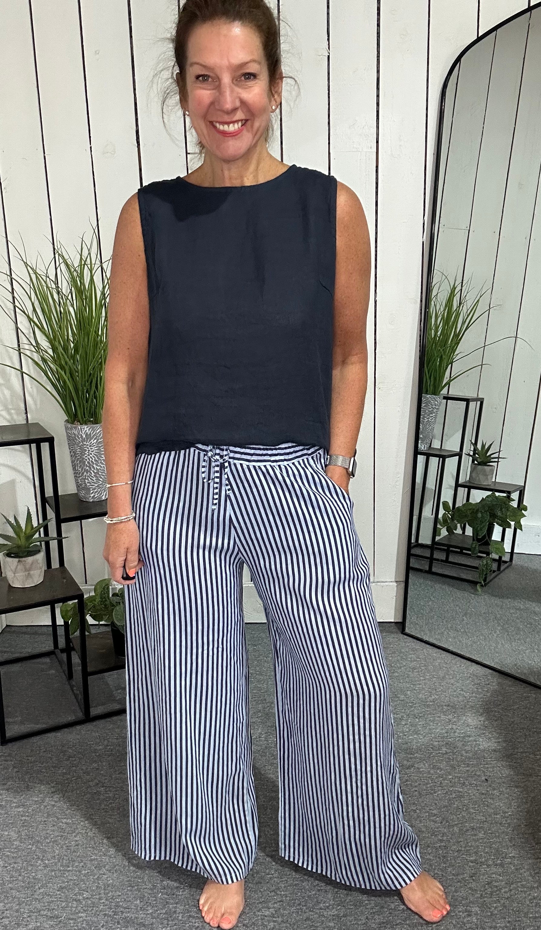 Madrid Pinstripe Trousers