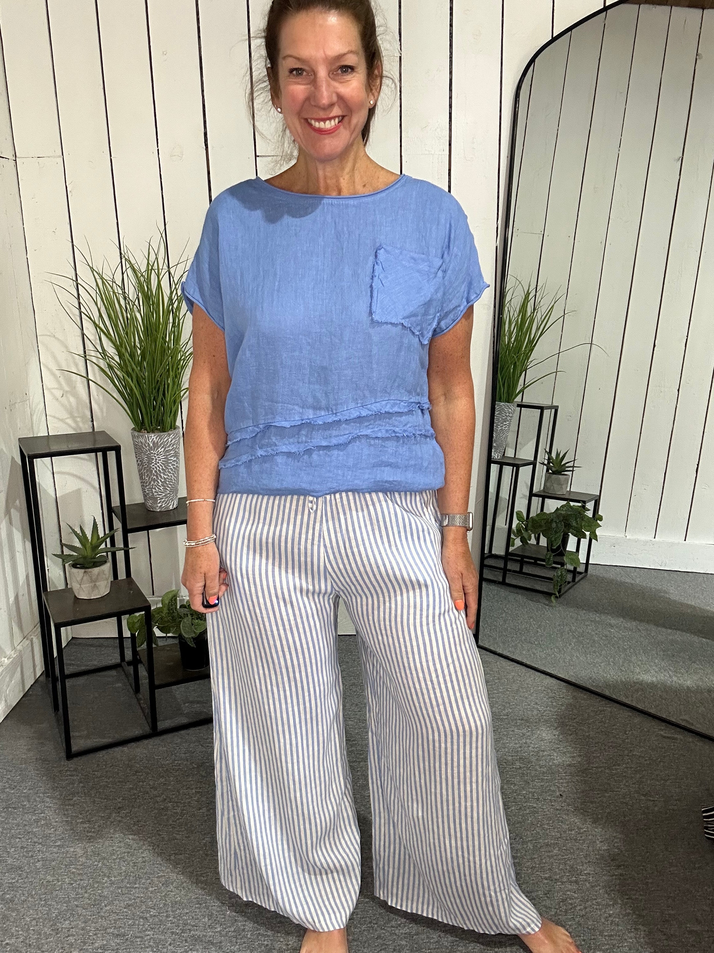 Madrid Pinstripe Trousers