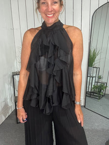 Plain Bow Back Blouse