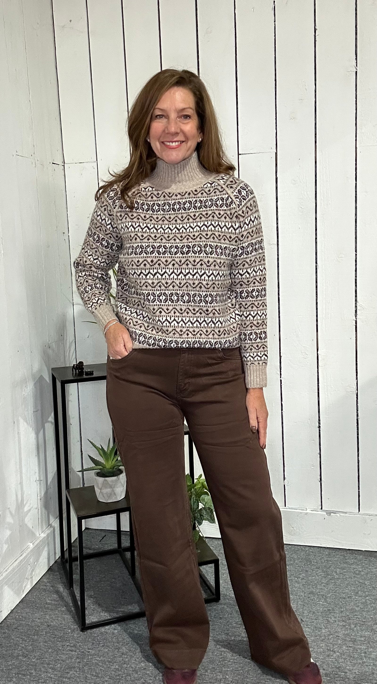 Chocolate Wide Leg Jeans