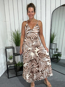 Palm Pleat Dress