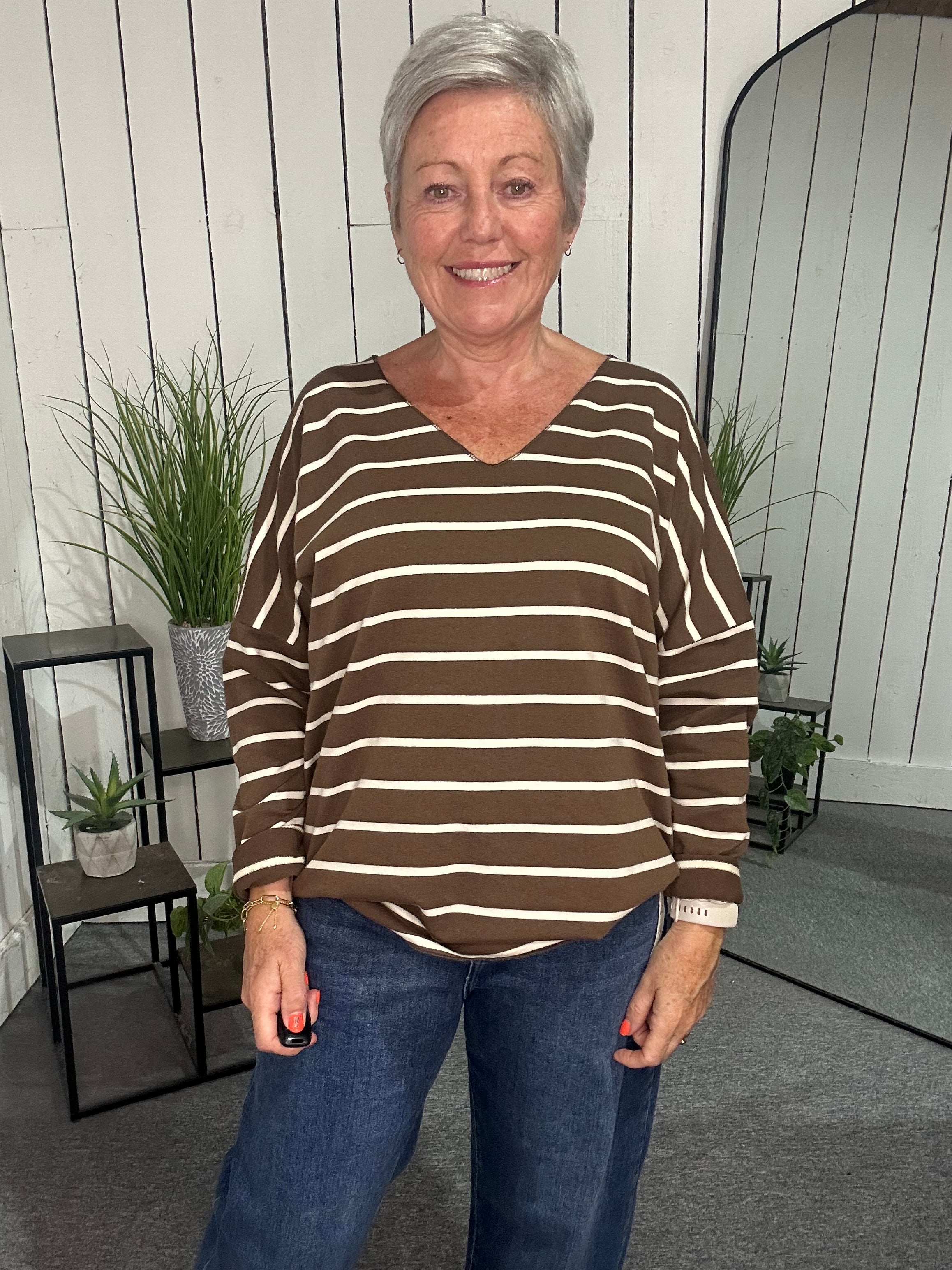 Sat Saver 30/8 Stripe Sweat