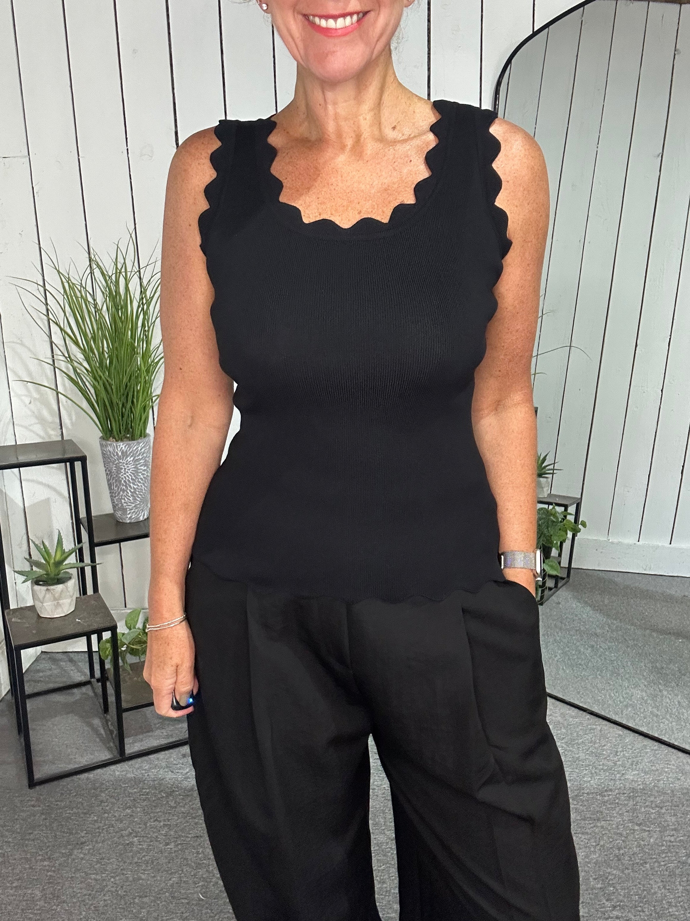 Ciara Scalloped Vest