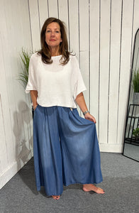 Belted Wide Leg Trousers