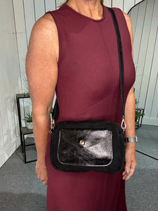 Suede Cross Body Bag